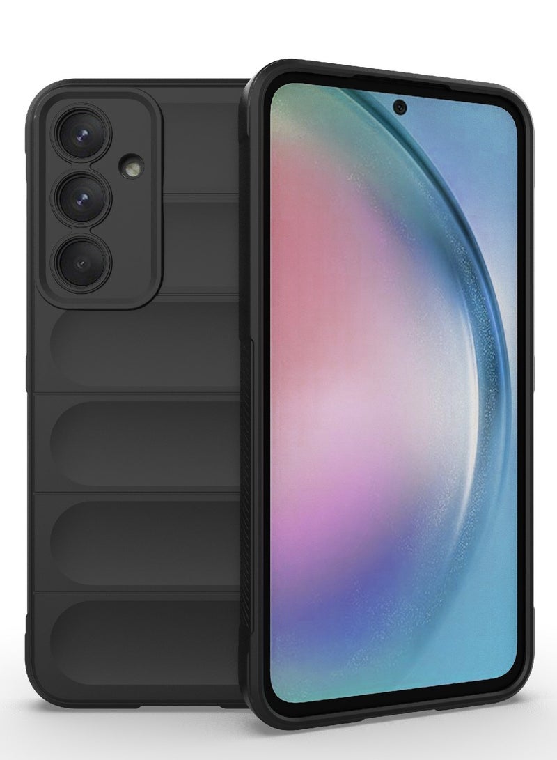 Magic Shield Tpu Silicone Shockproof Phone Case For Samsung Galaxy A35 Black