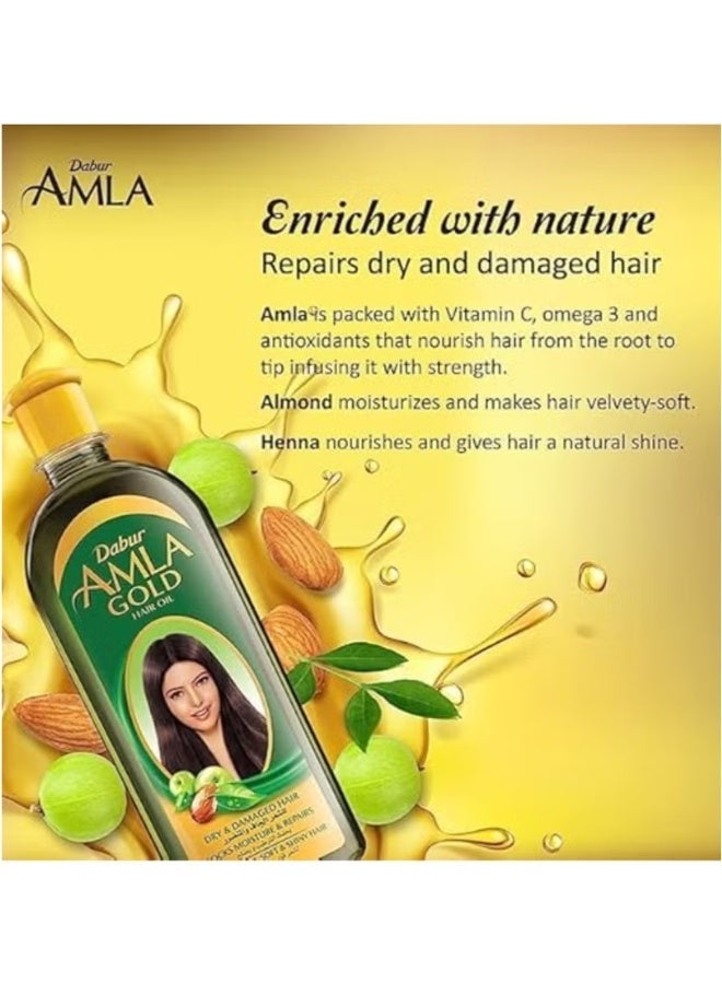 Dabur Amla Gold Hair Oil 270 Ml - Image 3