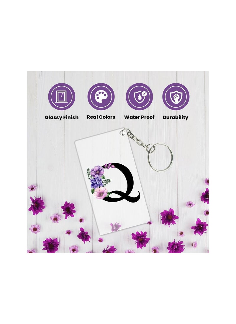 PRINTSHOP4ME Acrylic Alphabet A-Z Initial Letter Keychain for Women Bag Charms Purse Charms For Handbags Pendant Key Ring for Purse Handbags Women Girl Key Ring for Backpack  - Image 5
