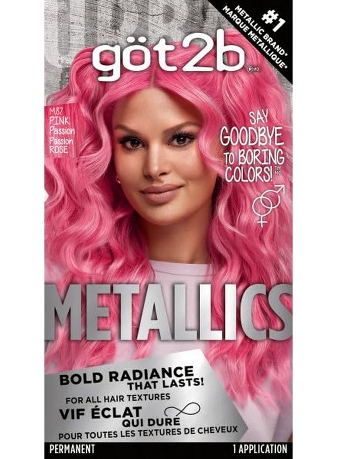 Got2b Metallics Permanent Hair Color M87 Pink Passion - Image 1