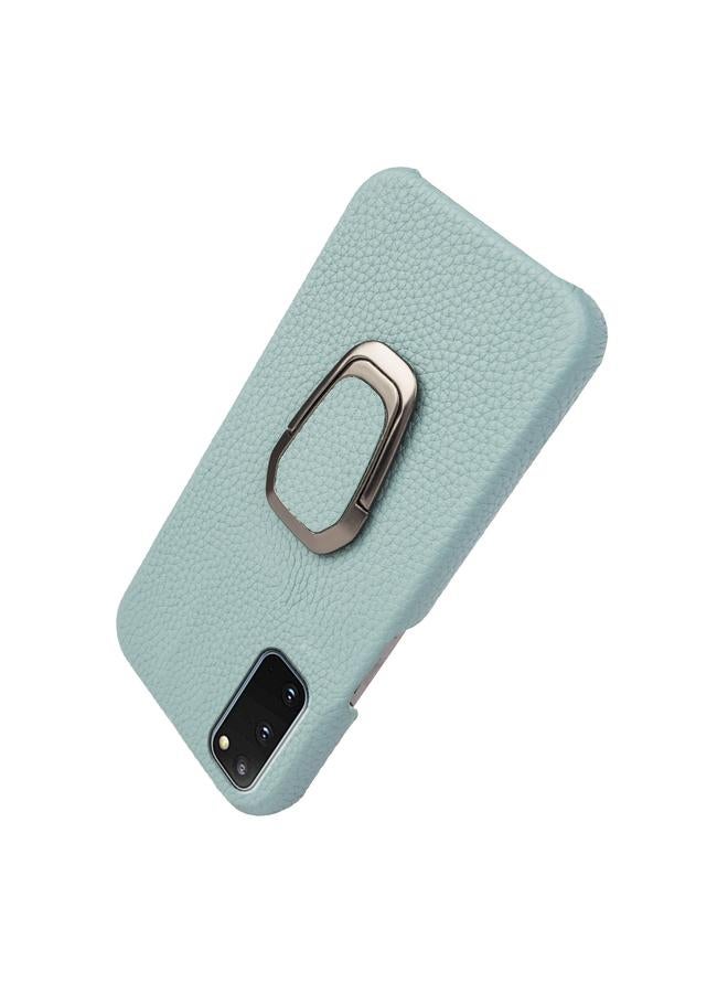 S-TOP Case For Samsung Galaxy S20 Ring Holder Litchi Texture Genuine Leather Phone Case - Image 5