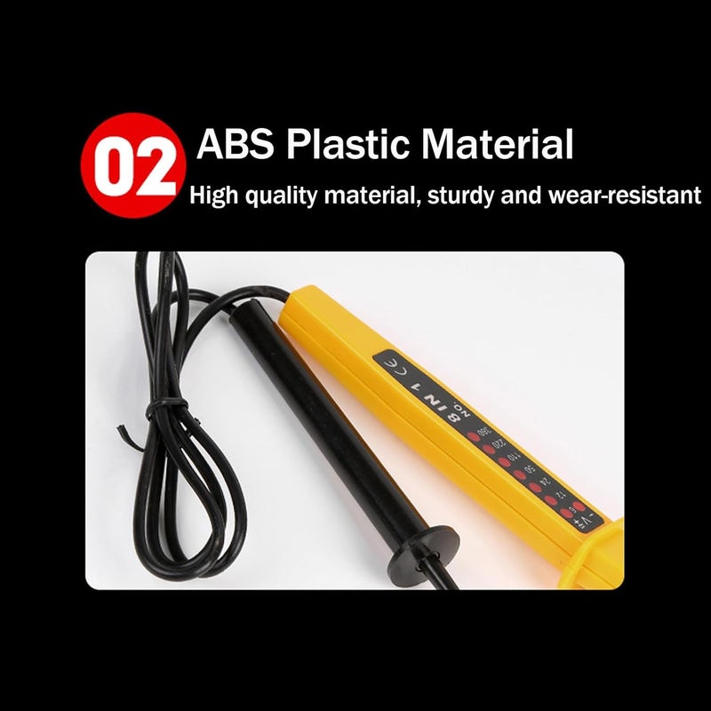 Electric Circuit Testers, 8 in 1 Voltage Tester Multi-Function Probe Pen Continuity Detector Meters Tester 6V-380V - جهاز اختبار الدوائر الكهربائية - جهاز اختبار الجهد الكهربائي 8 في 1 متعدد الوظائف - Image 3