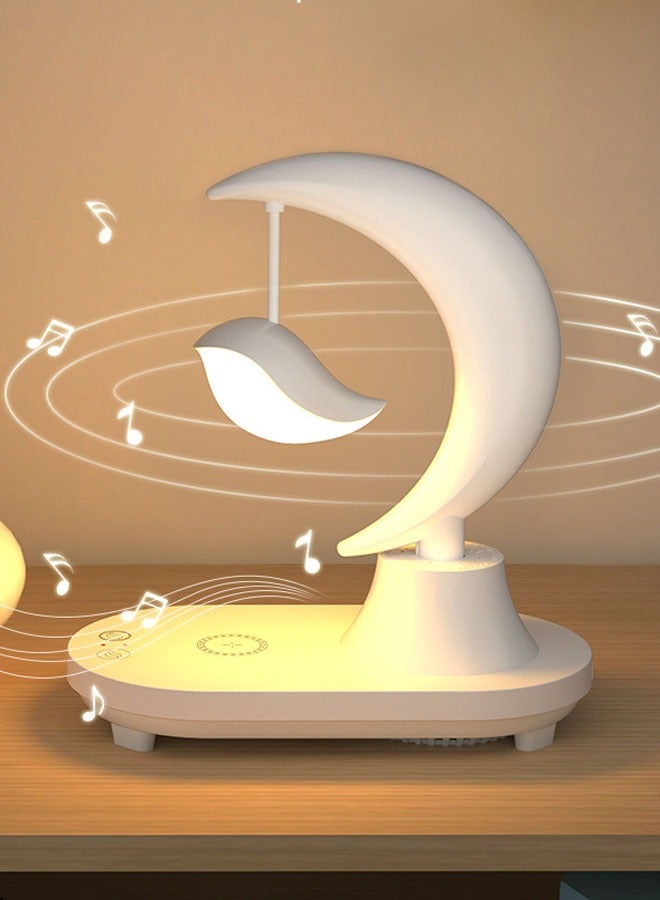 Bluetooth سماعة LED طاولة بجوار السرير: ضوء ليلي جو كامل بألوان متعددة، شحن لاسلكي للهاتف المحمول، هدية ذكية وإبداعية - Image 2