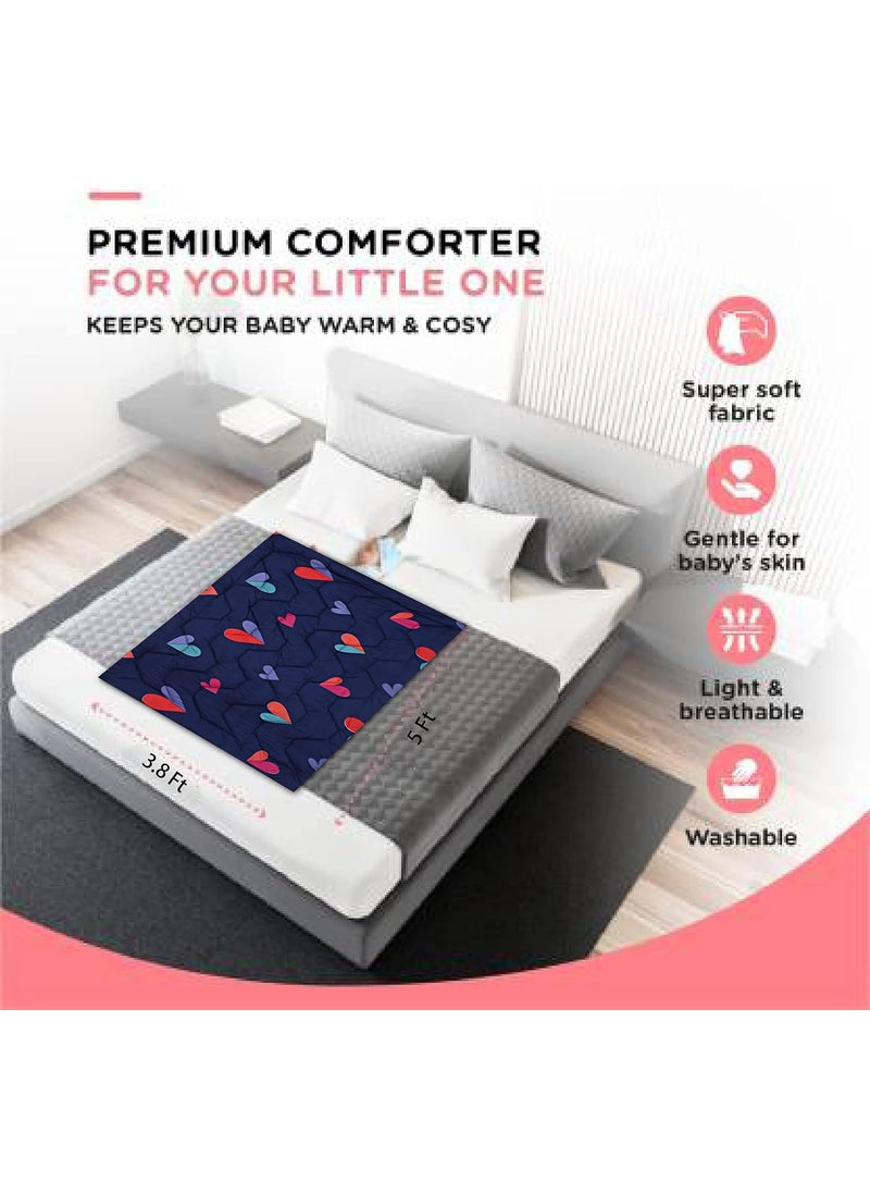KEA KEA Microfiber All Weather Printed Baby Comforter, 250 GSM| Size - 45X59 Inch|Kids Comforter  - Image 5