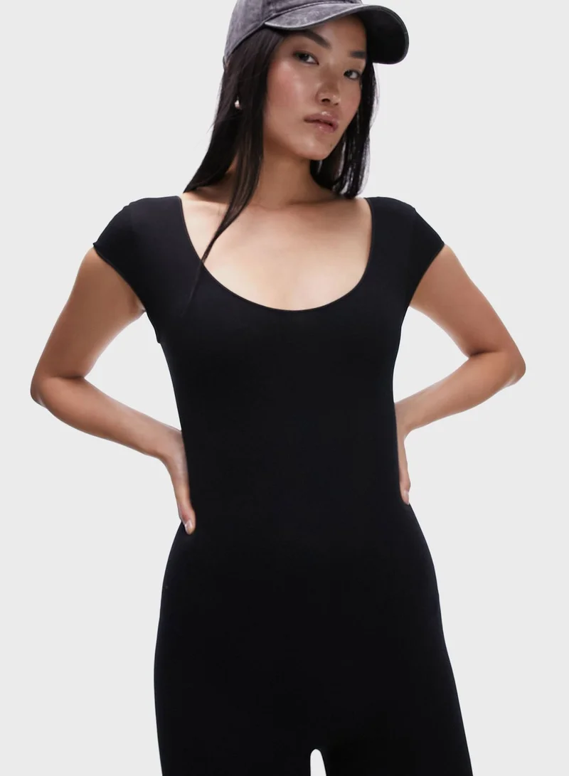 TOPSHOP Scoop Neck Jumpsuit