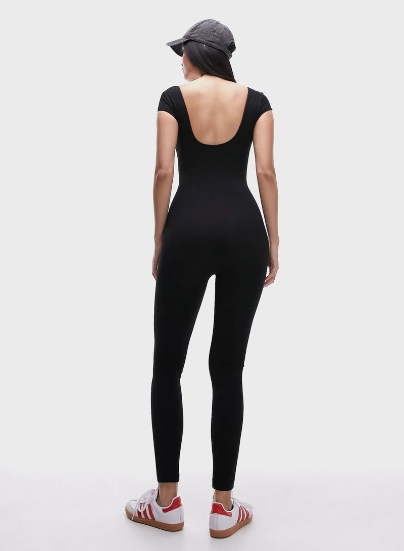 TOPSHOP Scoop Neck Jumpsuit
