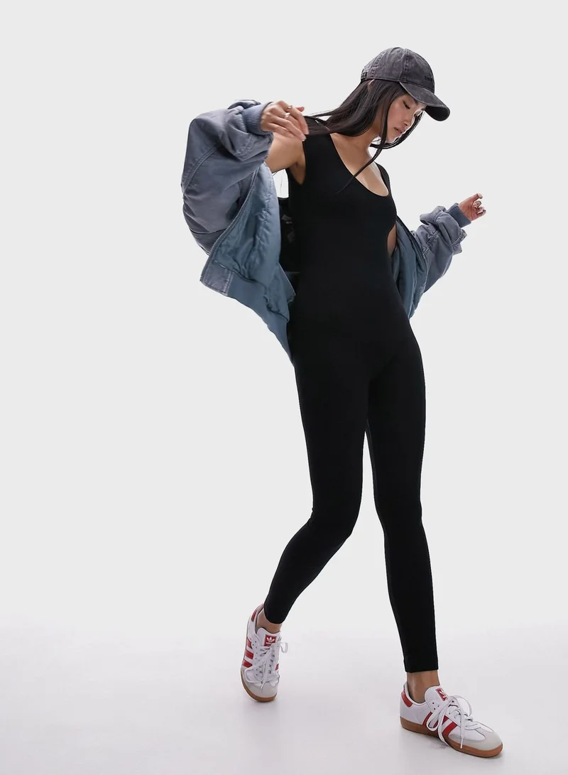 TOPSHOP Scoop Neck Jumpsuit