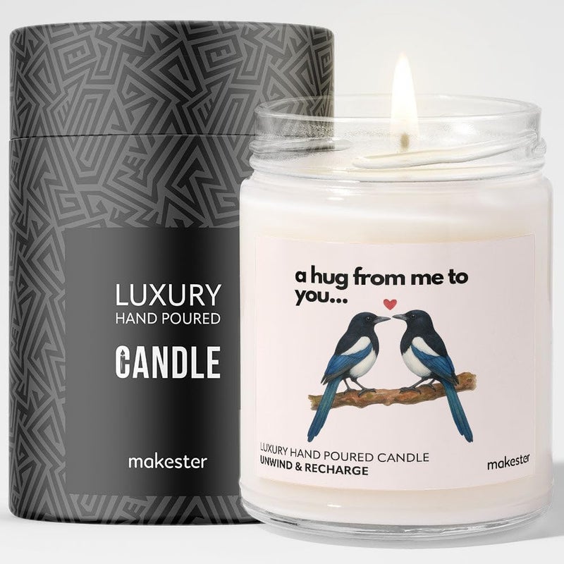 Makester Magpie Gifts - Luxury Soy Wax Candle - Vanilla, Jasmine, Sugared Almond - Makester - Image 1