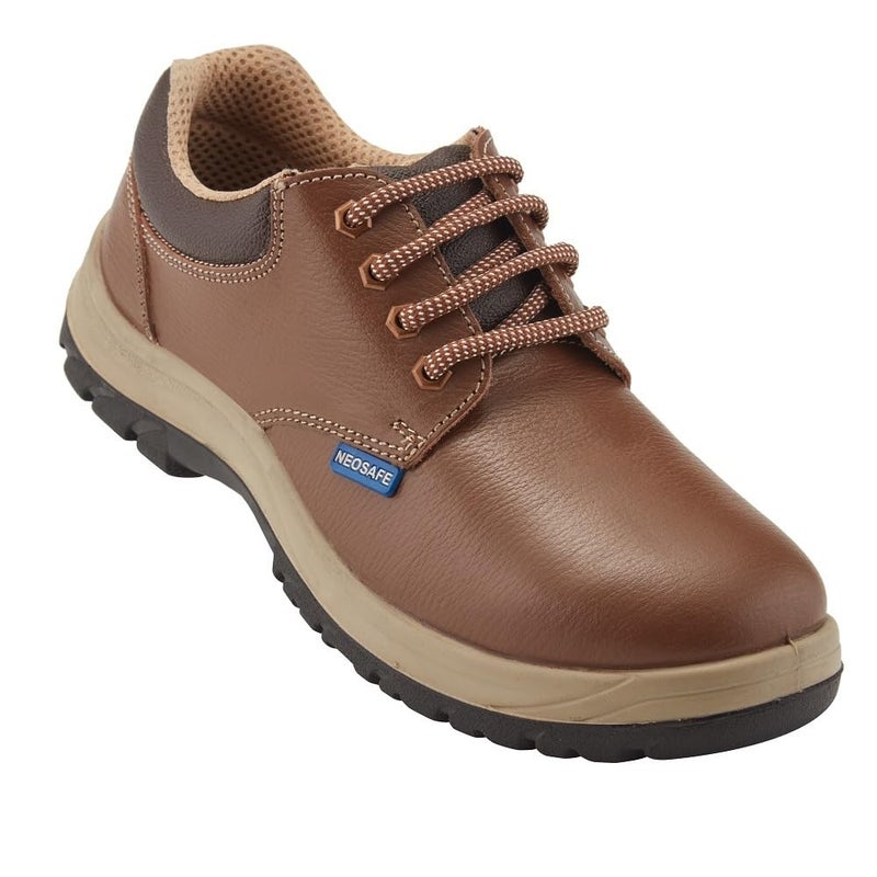 NEOSAFE Centaur A2024, Low Ankle Brown Limited Edition Executive Safety Shoes, ISI Marked with Steel Toe Size 8 - Image 3