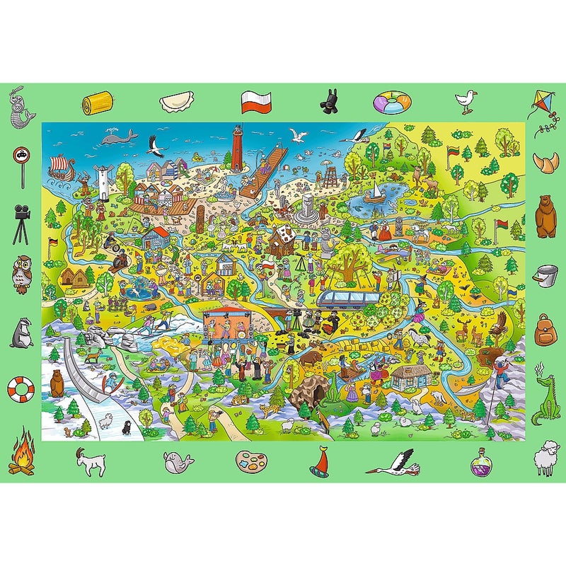 Trefl - Spy Guy: Poland The Treflik Family Puzzle 100 Pieces - 15596 - Image 2