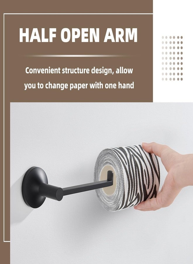 APLusee Matte Black Toilet Paper Holder, 304 Stainless Steel Tissue Holder, Wall Mounted - Image 5