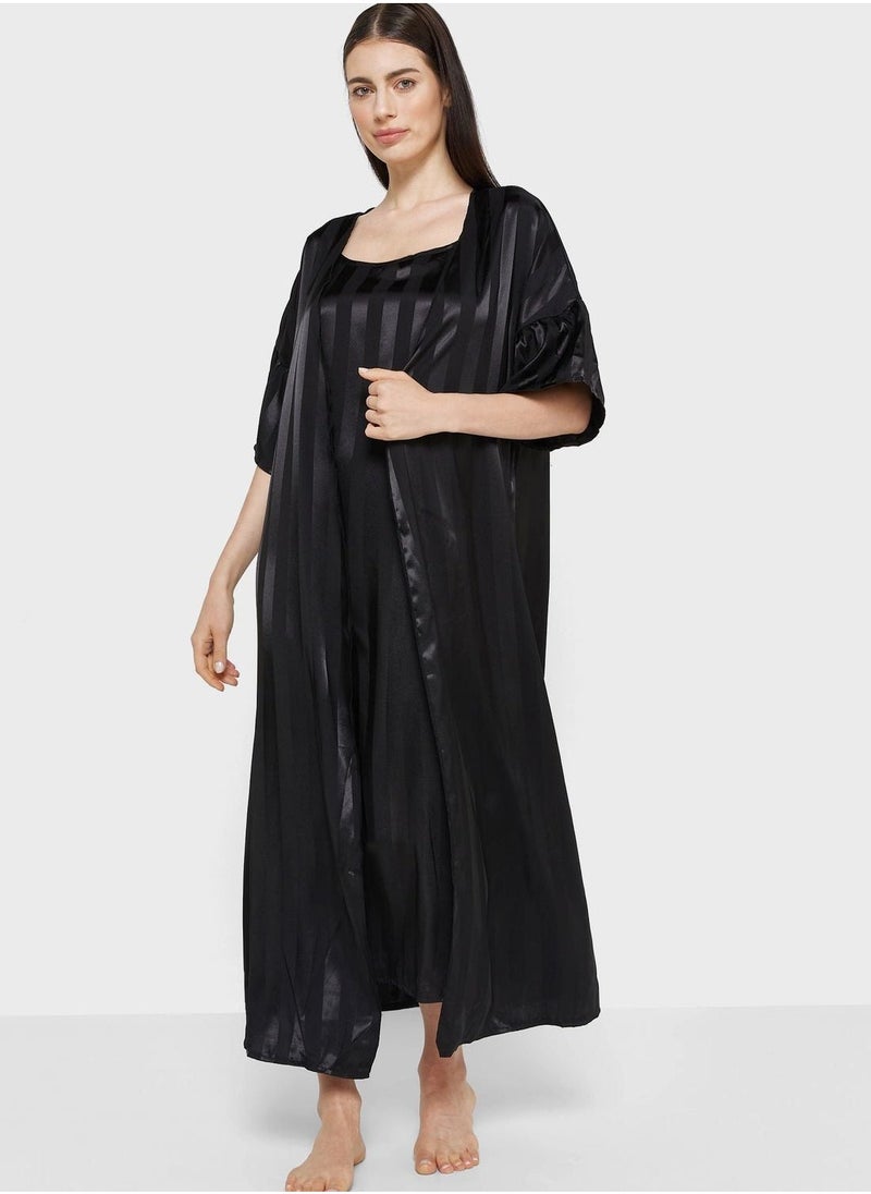 2 In 1 Robe & Slip Dress - Image 1