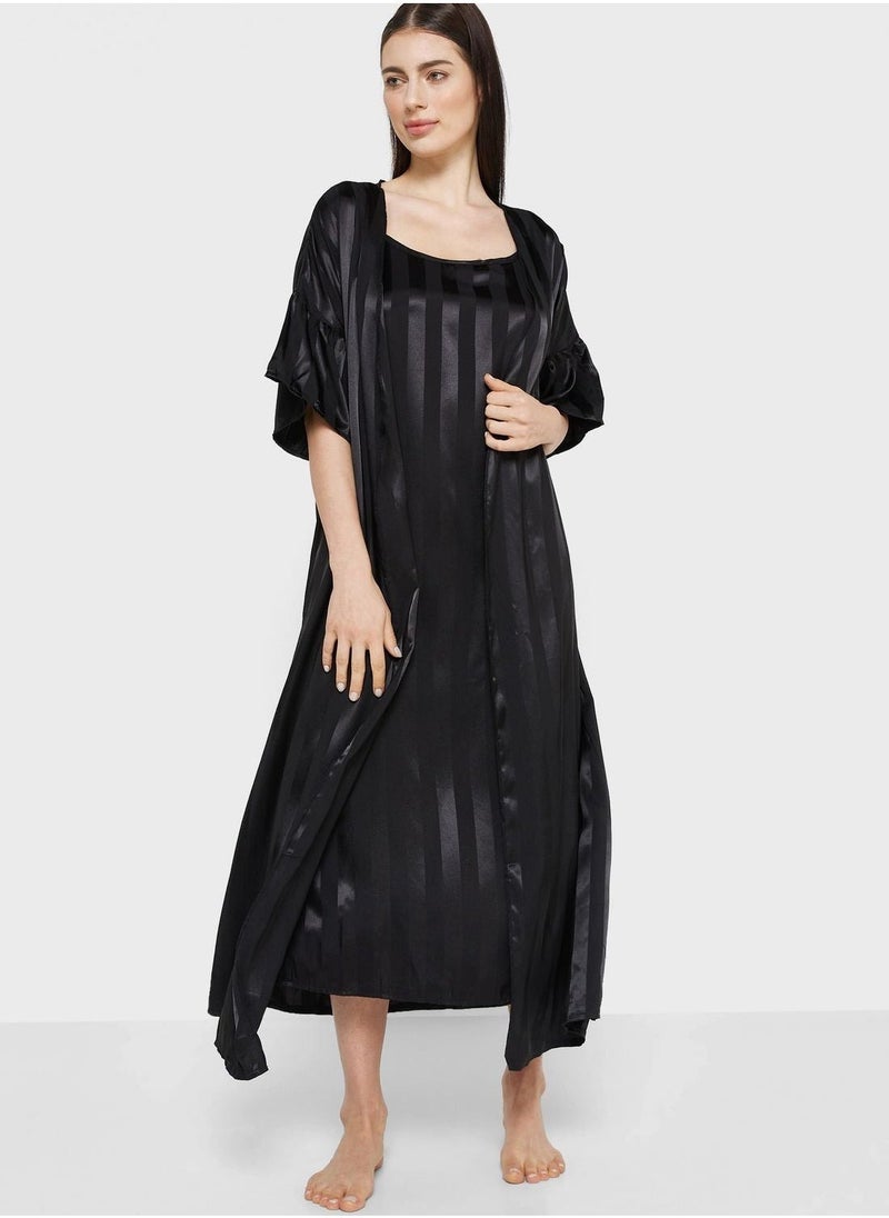 2 In 1 Robe & Slip Dress - Image 5