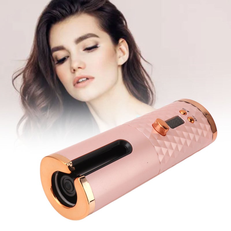 Cordless Hair Curler 5000mAh Battery Flexible Temperature Adjustment Automatic Curling Wand - Digital Display Fast Heating Curler for Portable Hair Styling, Travel, Daily Use - Image 3