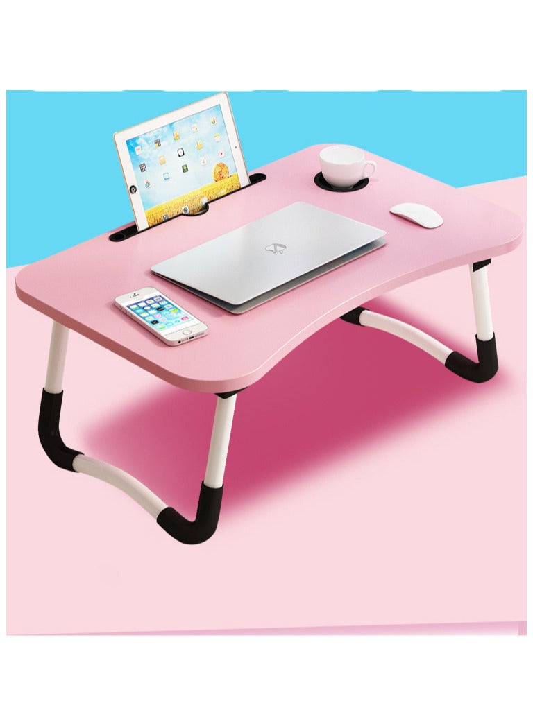 OLUDENIZ Multifunctional Foldable Laptop Desk with Cup Holder and Card Slot - Portable Bed Table for Study, Work, and Leisure  Size 60 * 40 * 28 CM  - Image 1