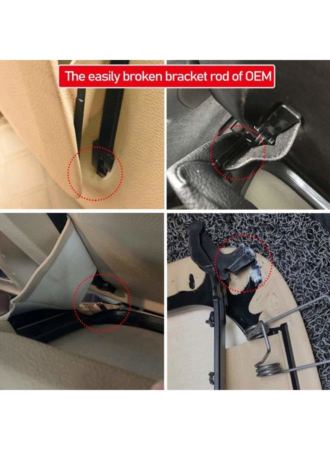 Jaronx Compatible with BMW Seat Back Pocket Cover, Genuine Leather Back Seat Pocket Cover Backrest Seat Panel Cover Replacement Compatible with BMW 5 Series F10 F11 F07, 7 Series F01 F02 (Beige) - Image 2