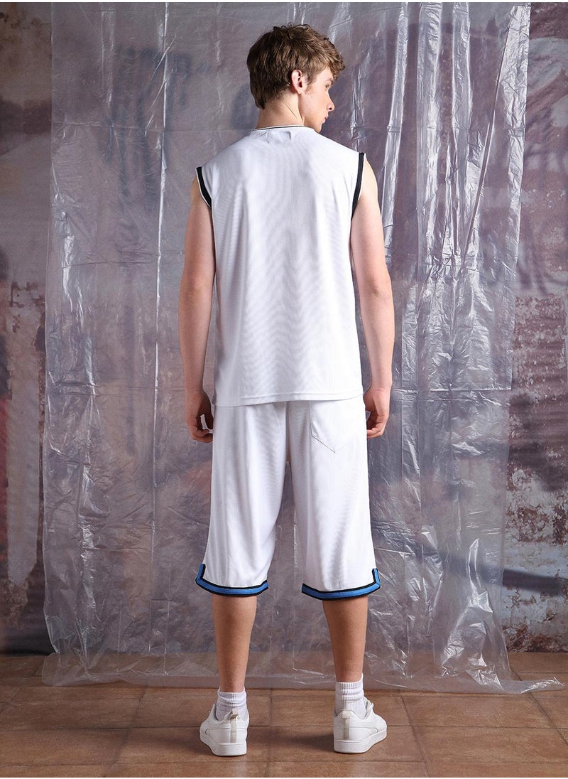 Hubberholme - Men Streetletics Printed Oversized Sleeveless Fit T-Shirt & Shorts Co-ord Set - Image 1