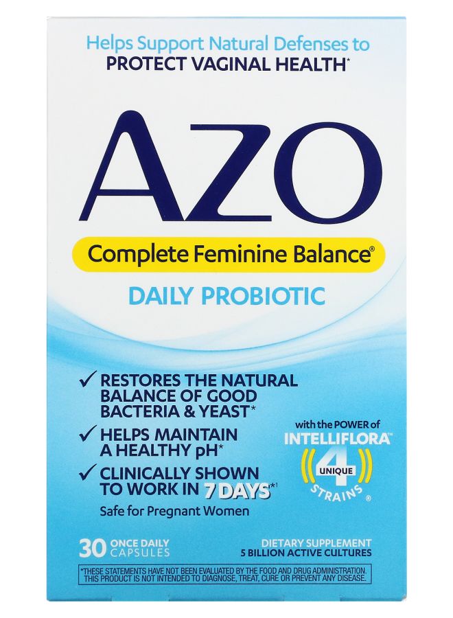 Complete Feminine Balance Daily Probiotic 5 Billion 30 Once Daily Capsules