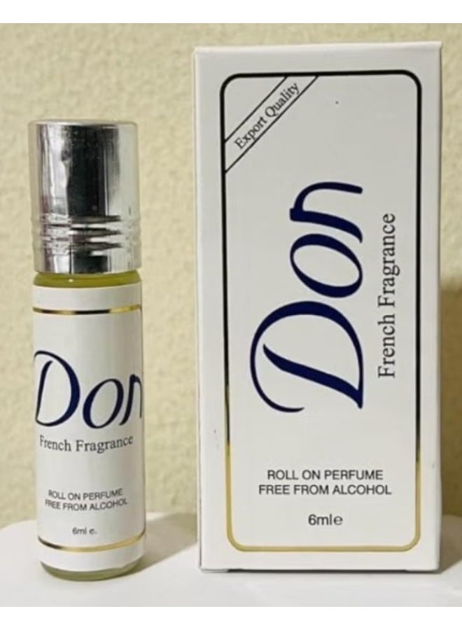 don 6 Pcs French Fragrance Roll On Perfume 6ml - Image 3