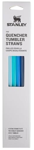 Stanley Quencher Tumbler Straws for 40 oz | Reusable Replacement Straws for Tumbler with Handle | Stainless Steel Drinking Cup Accessory | BPA-Free | Blue Multi Pack - Image 5