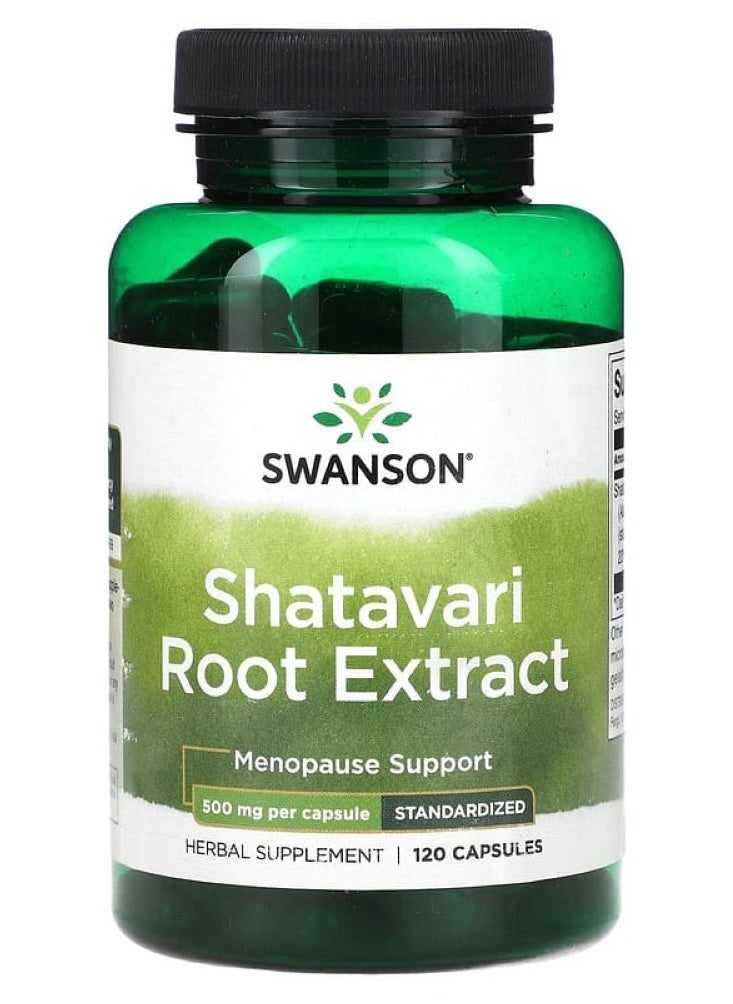 SWANSON - Shatavari Root Extract - Standardized 500 mg 120 Caps - Image 1