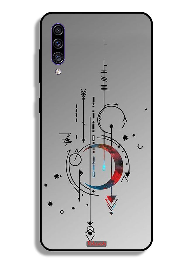 Tolwak Samsung Galaxy A30s Protective Case Cover Moon And Arrows Art Pattern - Image 1