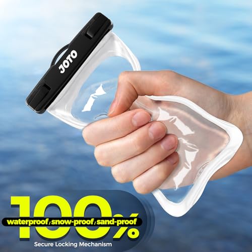JOTO Up to 7" Universal Waterproof Phone Case for iPhone 17 Air 16 15 14 13 12 11 Plus Pro Max, IPX8 Cellphone Dry Bag XR X SE, Galaxy S23 S22 S21 S20+ S20 S10 Plus Note, Pixel -Clear - Image 5