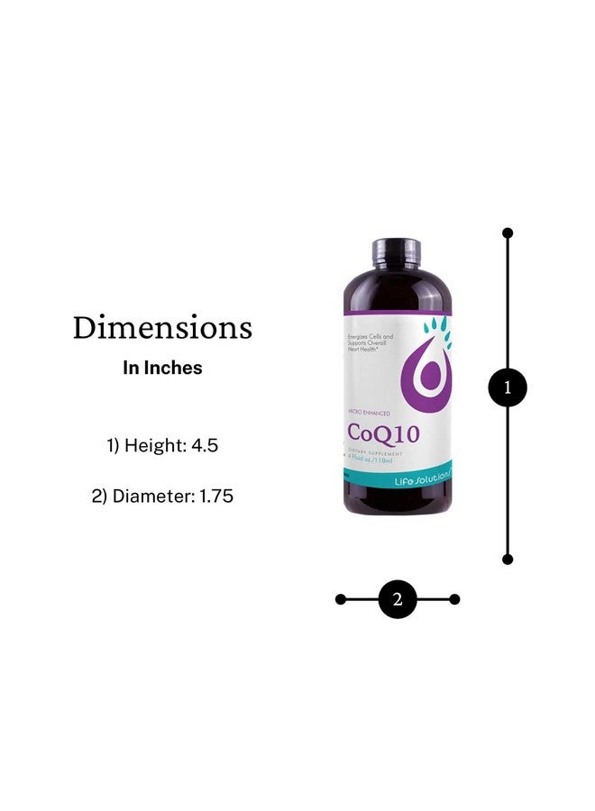 Life Solutions ; Liquid Coq10 4Floz ; Professionally Formulated ; Completely Natural ; Liquid Dietary Supplement - Image 5