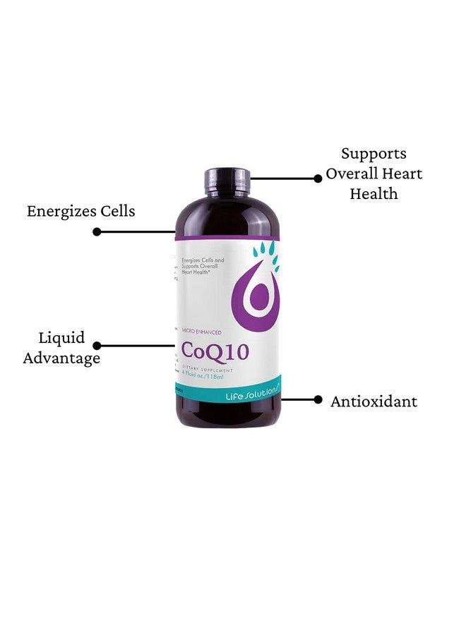 Life Solutions ; Liquid Coq10 4Floz ; Professionally Formulated ; Completely Natural ; Liquid Dietary Supplement - Image 4