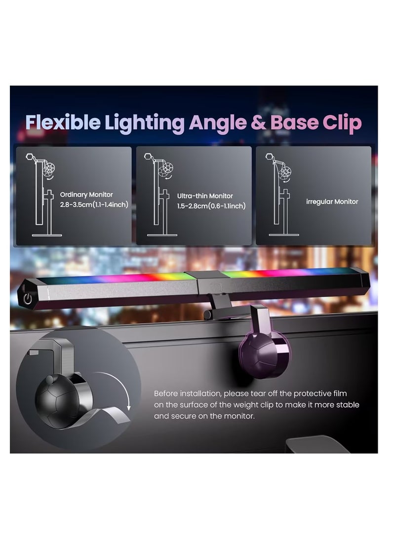 RATSAW Adjustable LED Monitor Light Screen Lamp With  Backlight 40cm For Gaming Room  - Image 5