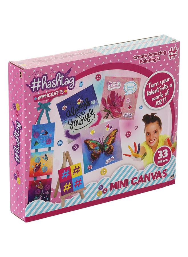 Hashtag Create Amazing Painting Mycrafts Mini Canvas Set Multicolor HTMC2104 - Image 2