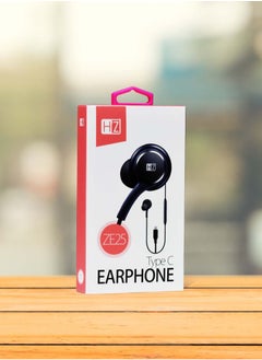 HEATZ سماعات أذن من النوع C، سماعات داخل الأذن مزودة بميكروفون USB C سلكية لهاتف iPhone 15/15 Plus/15 Pro/15 Pro Max Samsung S23/S23 Ultra، S22/S22 Ultra، S21، A04، Redmi Note 12/12 Pro، Oneplus أسود  - Image 2