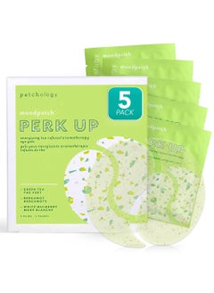 Patchology Patchology Perk Up Hydrating Under Eye Masks with Green Tea - Under Eye Patches For Dark Circles and Puffy Eyes Care, Treatment & Moisturizer - Eye Bags, Puffiness & Wrinkle Reducer (5 Pairs) 