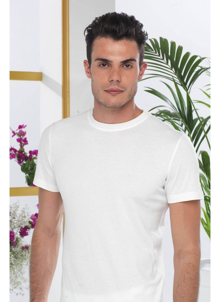 Malabadi 606 Men's Thermal Crew Neck Short Sleeve Undershirt Undershirt  - Image 2