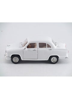 Centy Centy Toys Classic of Ambassador Car(Moris Oxford)-Kidsshub 13.3 X 5.3 X 5 cm, Weight:100gms White  - Image 4