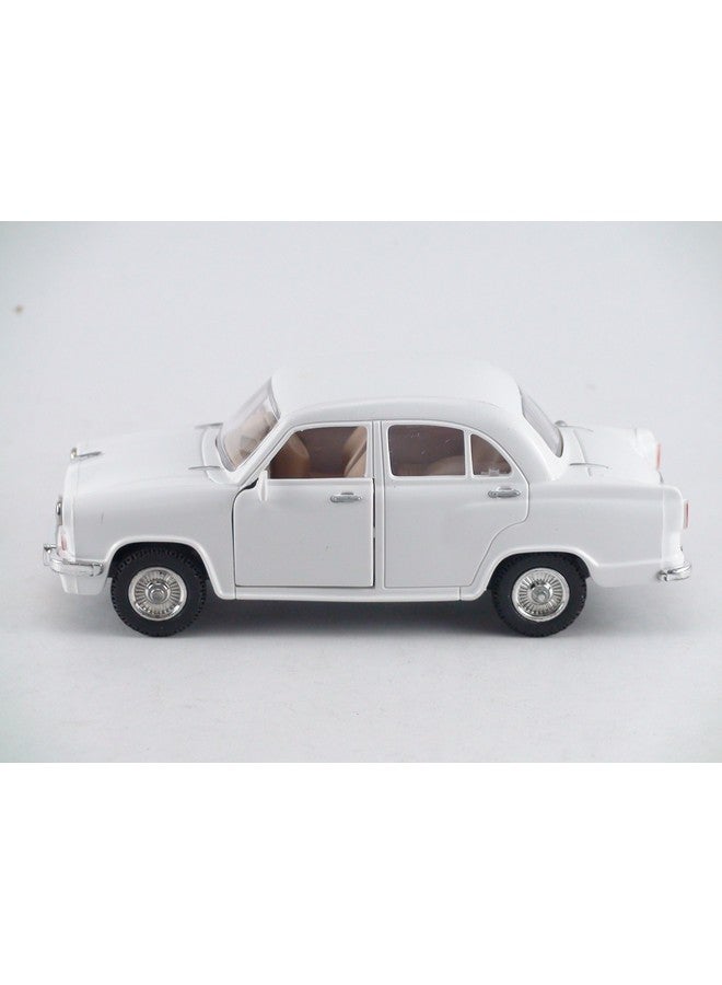 Centy Centy Toys Classic of Ambassador Car(Moris Oxford)-Kidsshub 13.3 X 5.3 X 5 cm, Weight:100gms White - Image 4