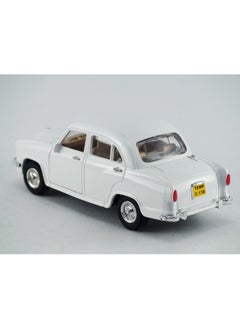 Centy Centy Toys Classic of Ambassador Car(Moris Oxford)-Kidsshub 13.3 X 5.3 X 5 cm, Weight:100gms White  - Image 2
