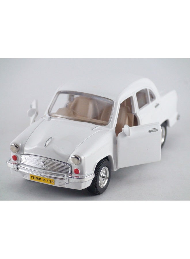 Centy Centy Toys Classic of Ambassador Car(Moris Oxford)-Kidsshub 13.3 X 5.3 X 5 cm, Weight:100gms White - Image 1