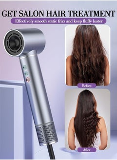 Joshberg 5 in 1 Hot air Blow Dryer Brush Hair Dryer Curling Wand Volumizing Brush Straightening Brush Blow Dryer Brush - 110000 RPM High Speed Multi Styler Hair Straightener,Automatic Curling hair for Fast Drying Curling Volumizing Straightening  - Image 5