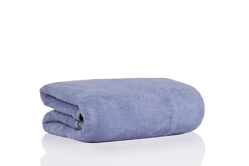 Glivary Microfiber Large Bath Towels | (70X140) 300 TC Extra Soft Plush & Quick Dry High Absorbency Large Size Towels For Bathing (Dark Blue) - Image 4
