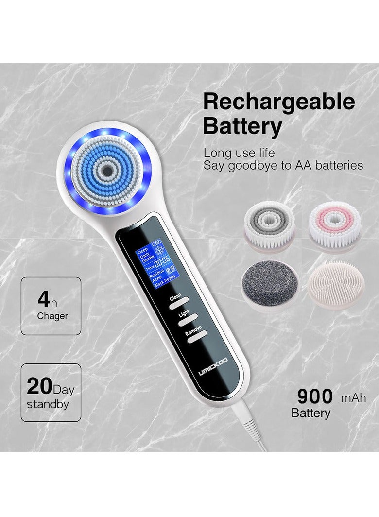 general LCD Facial Scrub, Rechargeable Cleansing Brush IPX7, Waterproof, 3-in-1, Blackhead Removal, Vacuum Exfoliation, Massage & Cleanse Deep Pores - Image 3