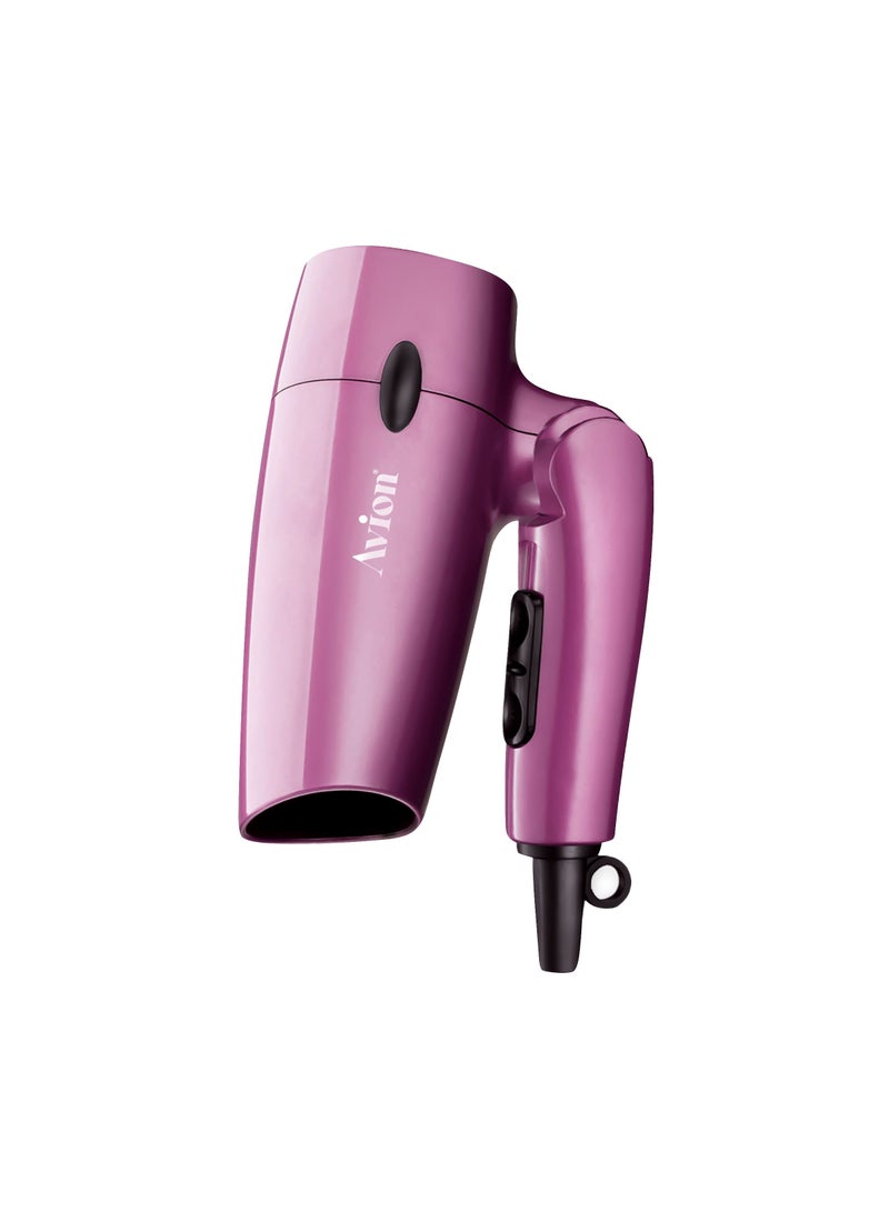 Avion Travel Hair Dryer | Foldable Handle | Narrow Concentrator for Focused Airflow | Quick & Gentle Drying |  Easy Handling | 2 Speed Settings - Image 2