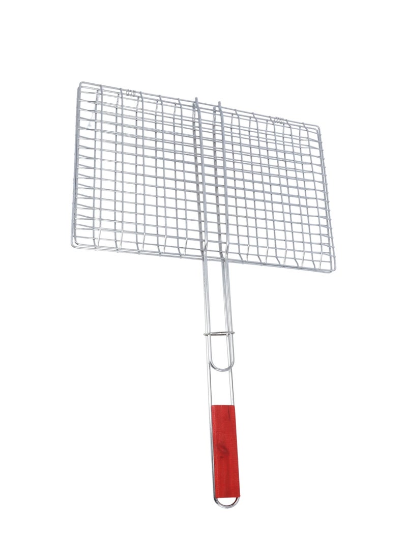 Bisbell Square Metal BBQ Grill | Outdoor Charcoal Barbecue Grill 40x26x60 cm | Durable & Portable | Model BB2480 - Image 3