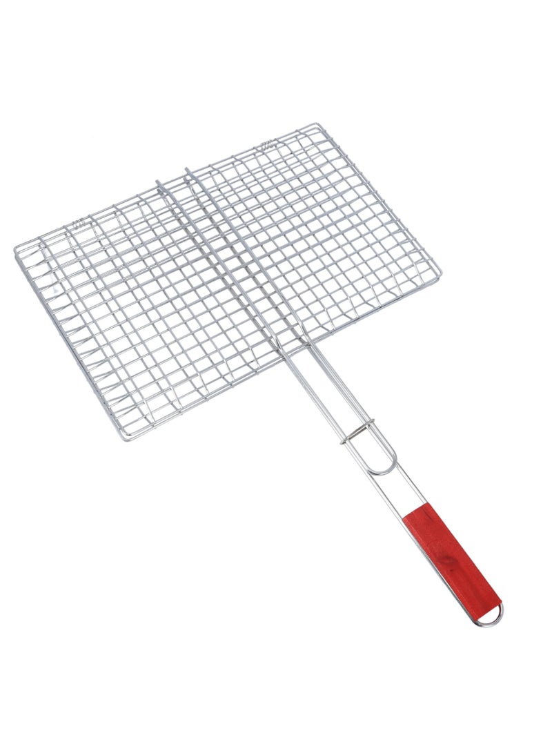 Bisbell Square Metal BBQ Grill | Outdoor Charcoal Barbecue Grill 40x26x60 cm | Durable & Portable | Model BB2480 - Image 1