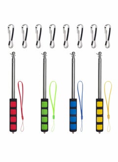 SYOSI Telescopic Flag Pole, Portable Pole for Camping with Lanyard, 1.6m Poles Stick Tourist Guide Travelling Presentation Pointer 4pcs, Random Color  - Image 1