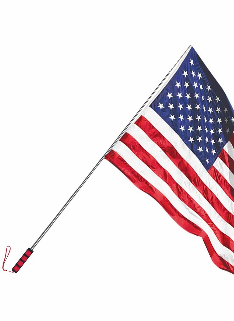 SYOSI - Telescopic Flag Pole, Portable Pole for Camping with Lanyard, 1.6m Poles Stick Tourist Guide Travelling Presentation Pointer 4pcs, Random Color - Image 1