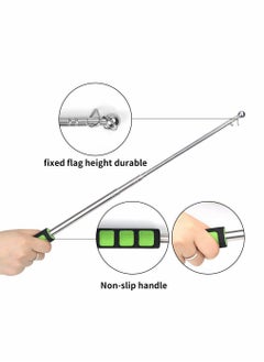 SYOSI Telescopic Flag Pole, Portable Pole for Camping with Lanyard, 1.6m Poles Stick Tourist Guide Travelling Presentation Pointer 4pcs, Random Color  - Image 2