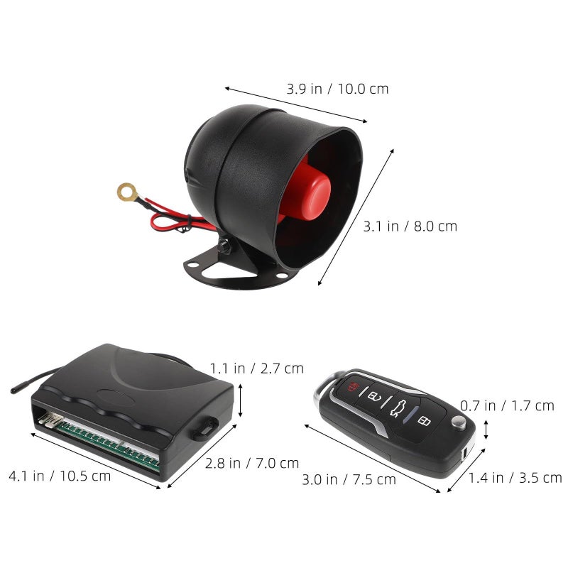 Universal Car Keyless Entry Door Lock With Remote Starter Kit Central Locking Anti Theft System For Minivans Sedans Vehicle Security Alarm With Remote Control No Brand Style - Image 3