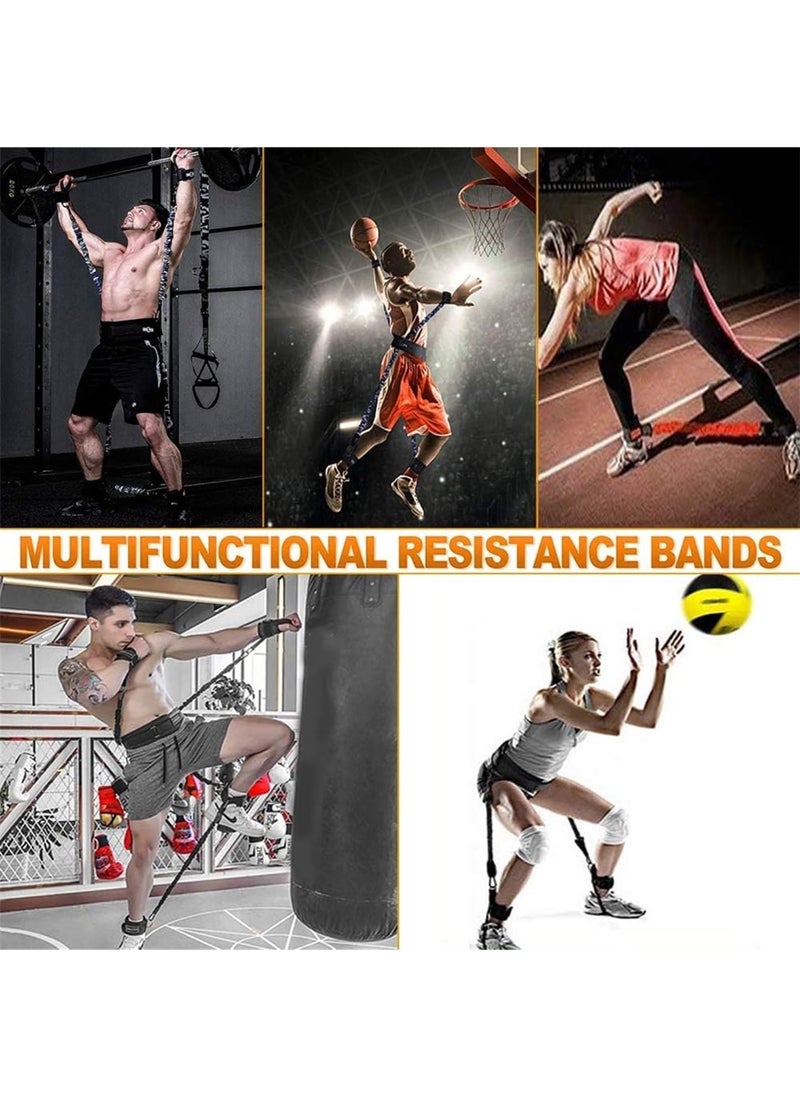 Generic 11pcs,Boxing Resistance Bands Set for Speed and Agility, Workout Band Ankle Exercise Bands Legs Ankle Straps for Resistance Training Enhance Explosive Power  - Image 3