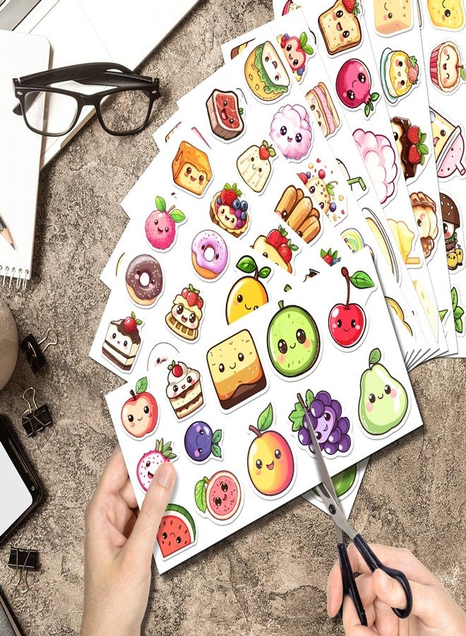 RABOWA Food Stickers Pack for Teens Students Cute Vinyl Sticker Set with 108Pcs Scrapbook Water Bottle Laptop Journal Skateboard Decoration Bike Car Motorcycle - Image 2